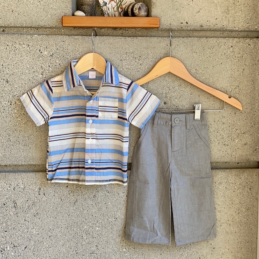 Egg Organics New York Baby 12-18months Nwot 2pc